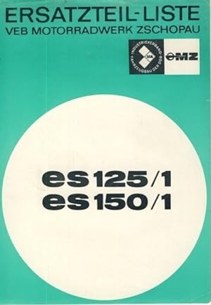 Ersatzteil-Liste für die Motorräder ES 125/1 / ES 150/1