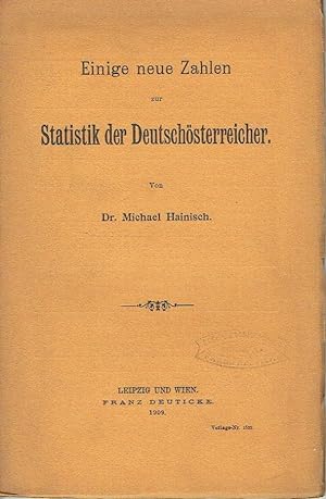 Einige neue Zahlen zur Statistik der Deutschösterreicher