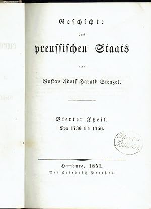 Geschichte des preußischen Staats Teil 4: 1739 bis 1756