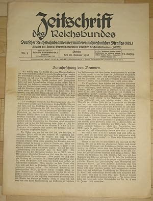 Zeitschrift des Reichsbundes Deutscher Reichsbahnbeamten des mittleren nichttechnischen Dienstes ...