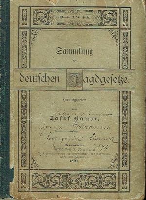 Sammlung der deutschen Jagdgesetze