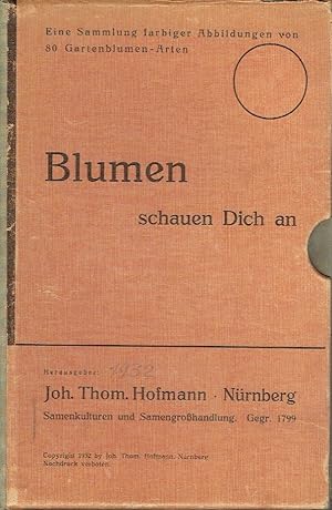 Imagen del vendedor de Blumen schauen Dich an Eine Sammlung farbiger Abbildungen von 80 Gartenblumen a la venta por Versandantiquariat Funke