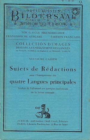 Immagine del venditore per Sujets de Rdactions pour l'enseignement des Quatre Langues principales Traduit de l'allemand par quelques instituteurs de la Suisse romande venduto da Versandantiquariat Funke