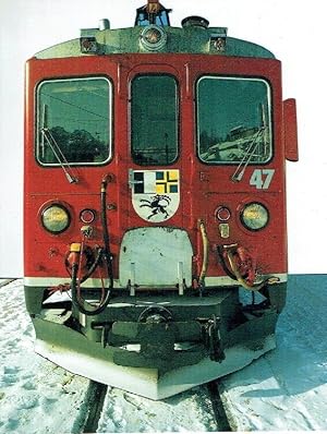 Lokomotive der Rhätischen Bahn Postkarte
