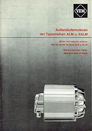 Prospekt für Außenläufermotoren der Typenreihen ALM u. EALM