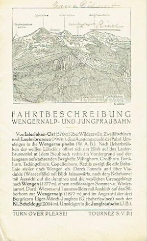 Fahrtbescheibung Wengernalp- und Jungfraubahn