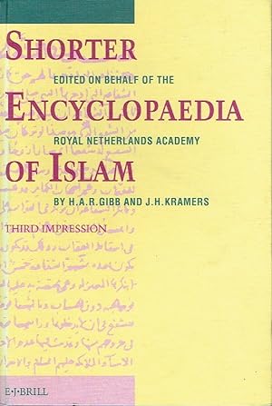 Bild des Verkufers fr Shorter Encyclopaedia of Islam zum Verkauf von Versandantiquariat Funke
