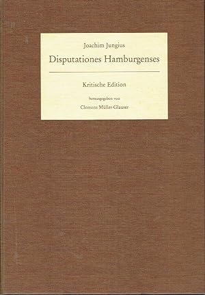 Disputationes Hamburgenses Kritische Edition