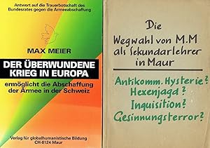 Konvolut 6 Schriften von Max Meier u. a.