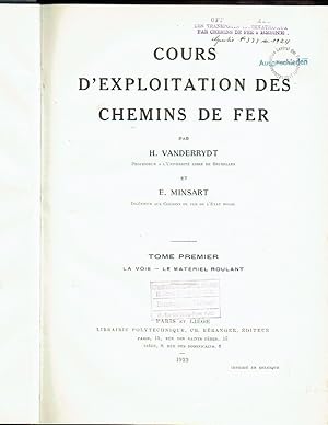 Cours d'Exploitation des Chemins de Fer