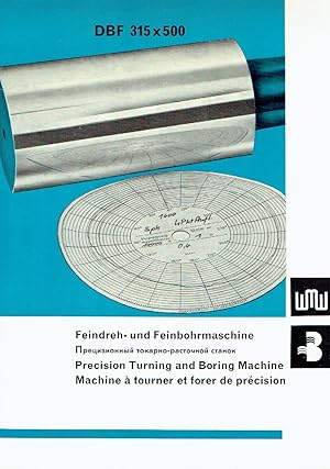Prospekt Feindreh- und Feinbohrmaschine DBF 315 x 500