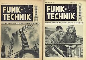 Funk-Technik Fernsehen Elektronik Zeitschrift für das gesamte Elektro-Radio und Musikwarenfach / ...
