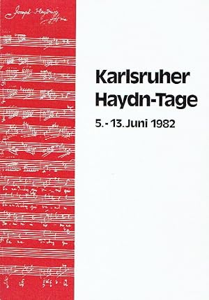 Karlsruher Haydn-Tage . 1982
