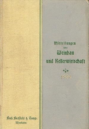 Mitteilungen über Weinbau und Kellerwirtschaft Organ des Rheingauer Vereins für Obst-, Wein- und ...