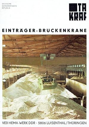 Prospekt für Einträger-Brückenkrane