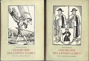 Imagen del vendedor de Geschichte des Landes Glarus Von den Anfngen bis 1638 / Von 1638 bis zur Gegenwart a la venta por Versandantiquariat Funke