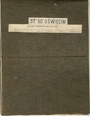 Karte 37° 50° Oswiecim Kreis Auschwitz / Polen / Kleinpolen / Galizien