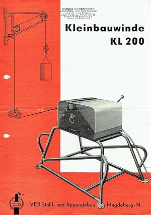 Prospekt Kleinbauwinde KL 200
