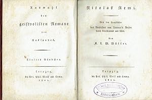 Bild des Verkufers fr Nikolas Remi Nach dem Franzsischen des Verfassers von Antenor's Reisen durch Griechenlend und Asien zum Verkauf von Versandantiquariat Funke