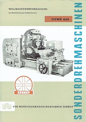 Walzbackendrehmaschine (zur Bearbeitung der Kaliberformen) DXWB 630