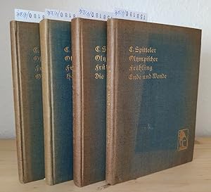 Olympischer Frühling. Epos. [Von Carl Spitteler]. - 4 Bände. - Band 1: Die Auffahrt, Ouverture. -...