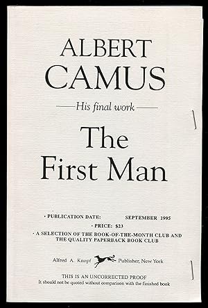 Seller image for The First Man for sale by Between the Covers-Rare Books, Inc. ABAA