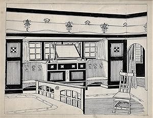 Album of Original Sketches of Home Interiors, ca. 1909