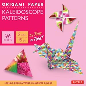 Image du vendeur pour Origami Paper - Kaleidoscope Patterns - 6" - 96 Sheets: Tuttle Origami Paper: Origami Sheets Printed with 8 Different Patterns: Instructions for 7 Projects Included [Loose Leaf ] mis en vente par booksXpress