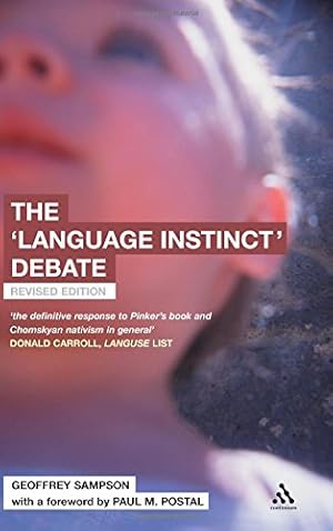 Seller image for The 'Language Instinct' Debate by Sampson, Geoffrey [Hardcover ] for sale by booksXpress