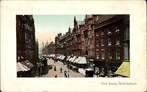 Seller image for Passepartout Ansichtskarte / Postkarte Birmingham West Midlands England, New Street for sale by akpool GmbH