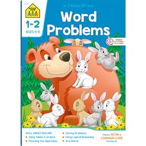 Image du vendeur pour School Zone - Word Problems 1-2 Deluxe Edition Workbook, Ages 6 to 8, Picture Stories, Calendars and Clocks, Word Problems, and More (I Know It!) by Barbara Bando Irvin&#44 Ph.D., School Zone Staff [Perfect Paperback ] mis en vente par booksXpress