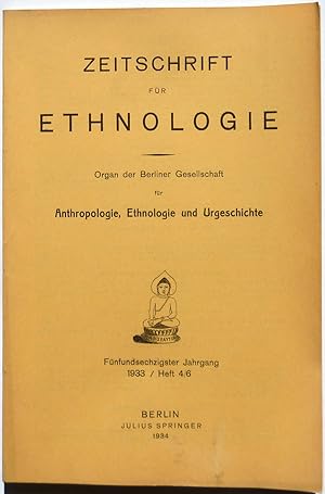 Bild des Verkufers fr Die Sterne im Glauben der Indonesier. in: Zeitschrift fr Ethnologie : Organ der Berliner Gesellschaft fr Anthropologie, Ethnologie und Urgeschichte, 65. Jahrgang (1933), Heft 4-6. zum Verkauf von Archiv Fuenfgiebelhaus