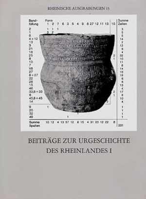 Seller image for Beitrge zur Urgeschichte des Rheinlandes I for sale by Versandantiquariat Bolz