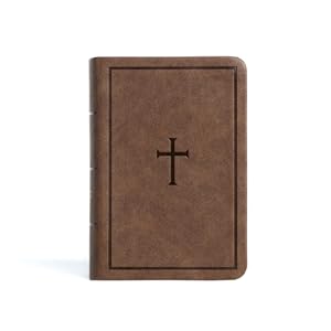 Immagine del venditore per CSB Large Print Compact Reference Bible, Brown Leathertouch (Leather / Fine Binding) venduto da BargainBookStores