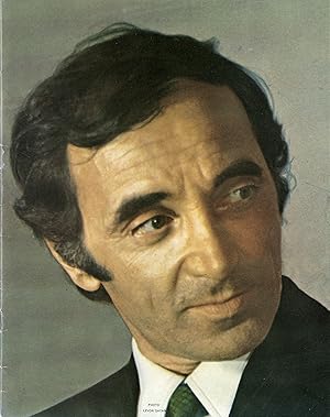 "Charles AZNAVOUR" Programme original 1972 (Photo Levon SAYAN)