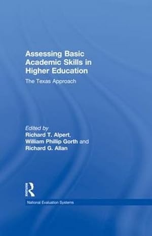 Immagine del venditore per Assessing Basic Academic Skills in Higher Education: The Texas Approach [Paperback ] venduto da booksXpress
