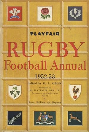 Image du vendeur pour PLAYFAIR RUGBY FOOTBALL ANNUAL 1952-53 mis en vente par Sportspages