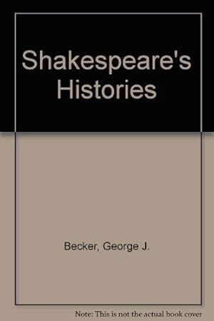 Seller image for Shakespeare's Histories for sale by WeBuyBooks
