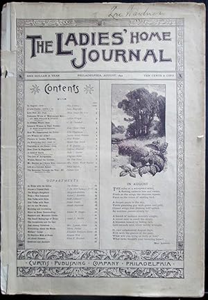 The Ladies' Home Journal. August, 1892. With Part III (of three) of the short story "An Every-Day...