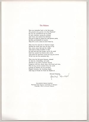 The Makers (Signed Broadside)