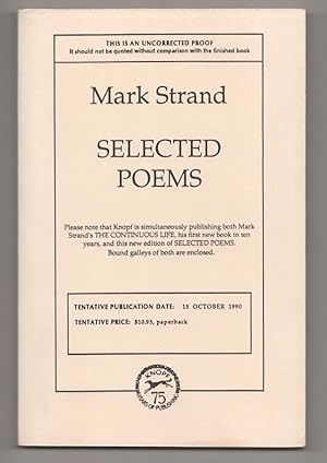 Imagen del vendedor de Selected Poems a la venta por Jeff Hirsch Books, ABAA