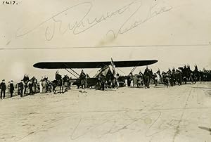 Le Bourget Costes & Bellonte on their return from Hanoi Old Photo Breguet 1929