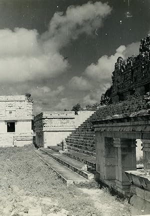 Mexico Yucatan Chichen Itza Maya Ruins old photo La Nacional 1960 #18