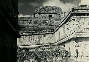 Mexico Yucatan Chichen Itza Maya Ruins old photo La Nacional 1960 #3