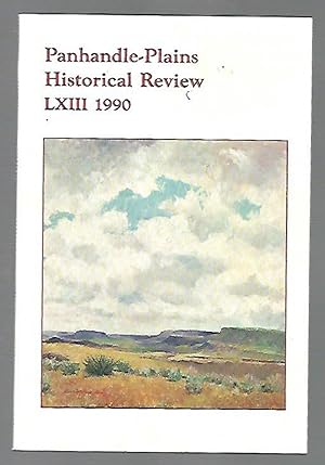 Bild des Verkufers fr Panhandle-Plains Historical Review 1990 Volume LXIII zum Verkauf von K. L. Givens Books