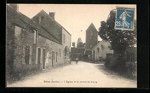 Carte postale Berus, L`Eglise et le centre du bourg