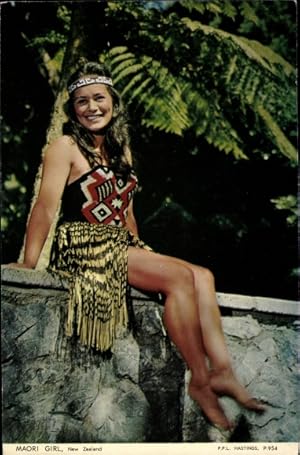 Ansichtskarte / Postkarte Neuseeland, Maori Girl