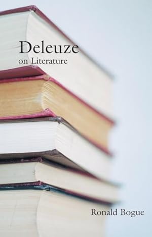 Bild des Verkufers fr Deleuze on Literature zum Verkauf von GreatBookPrices
