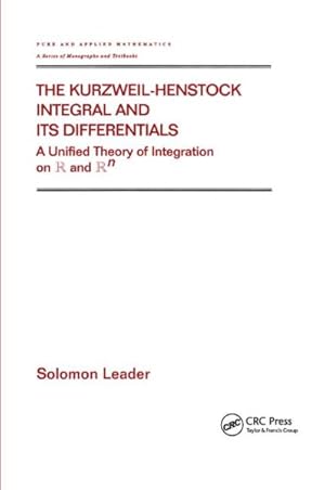Seller image for Kurzweil-henstock Integral and Its Differential : A Unified Theory of Integration on R and Rn for sale by GreatBookPrices