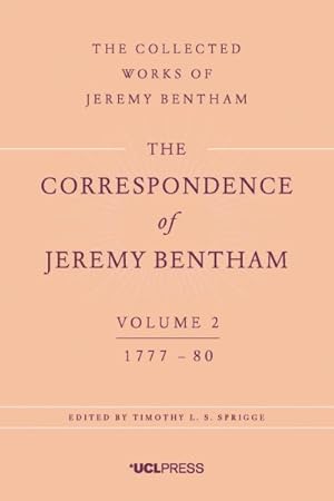 Seller image for Correspondence of Jeremy Bentham : 1777-80 for sale by GreatBookPrices